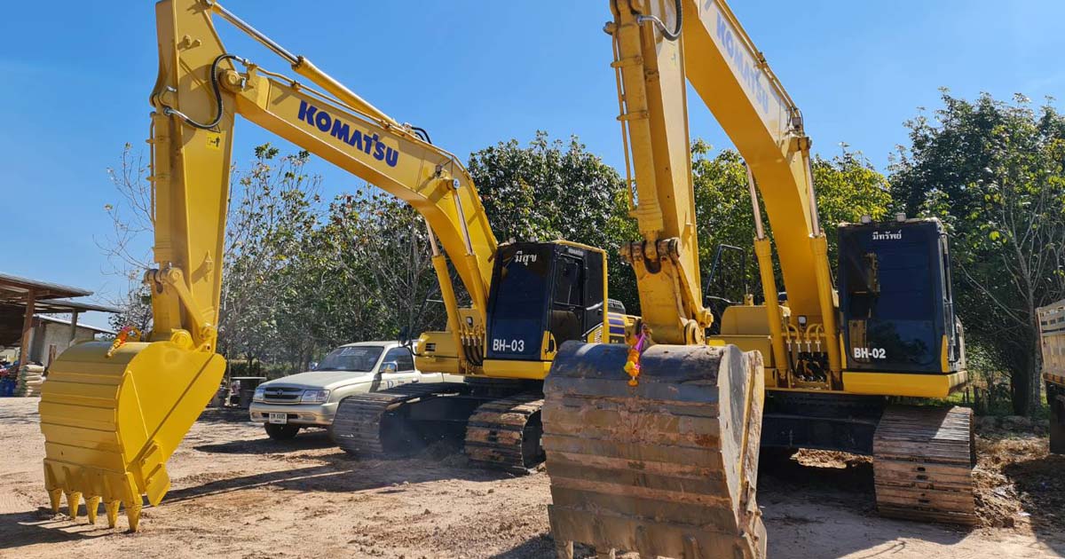 รถแม็คโครให้เช่ายโสธร รถแบคโฮรับจ้างยโสธร รถขุดเล็กยโสธร Excavators for rent Yasothon